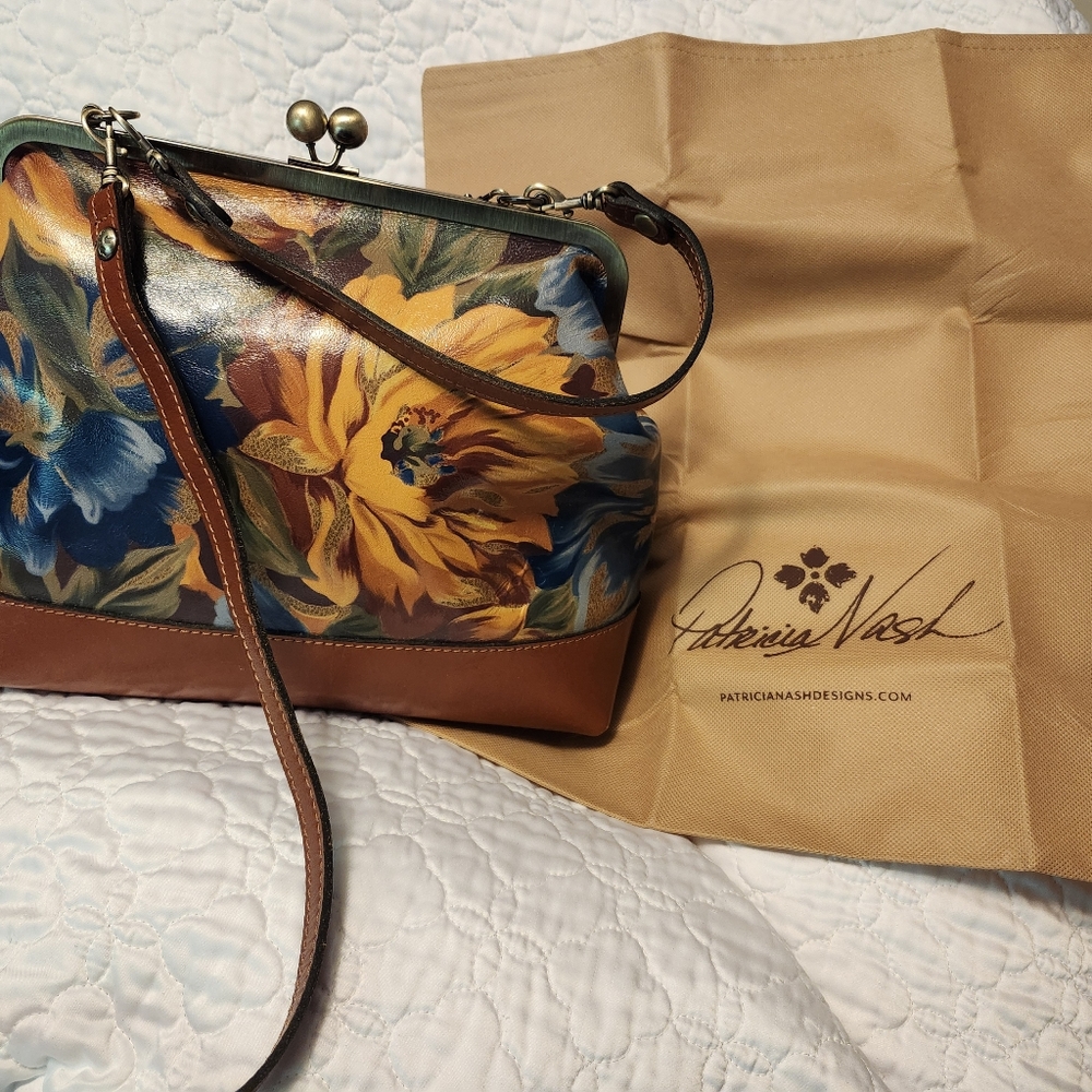 Patricia Nash Floral Leather Bag